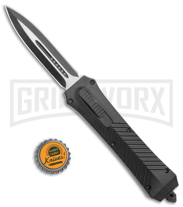 Rumble Black D/A OTF Auto Stacked V Pattern - Dagger - 2-Tone - Plain - Image 5