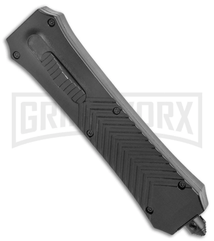 Rumble Black D/A OTF Auto Stacked V Pattern - Dagger - 2-Tone - Plain - Image 2