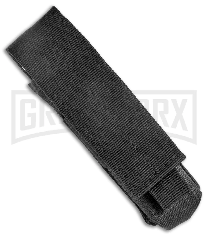 Rumble Heavy Duty Drop Point Black OTF Automatic Knife - Two Tone - Image 4