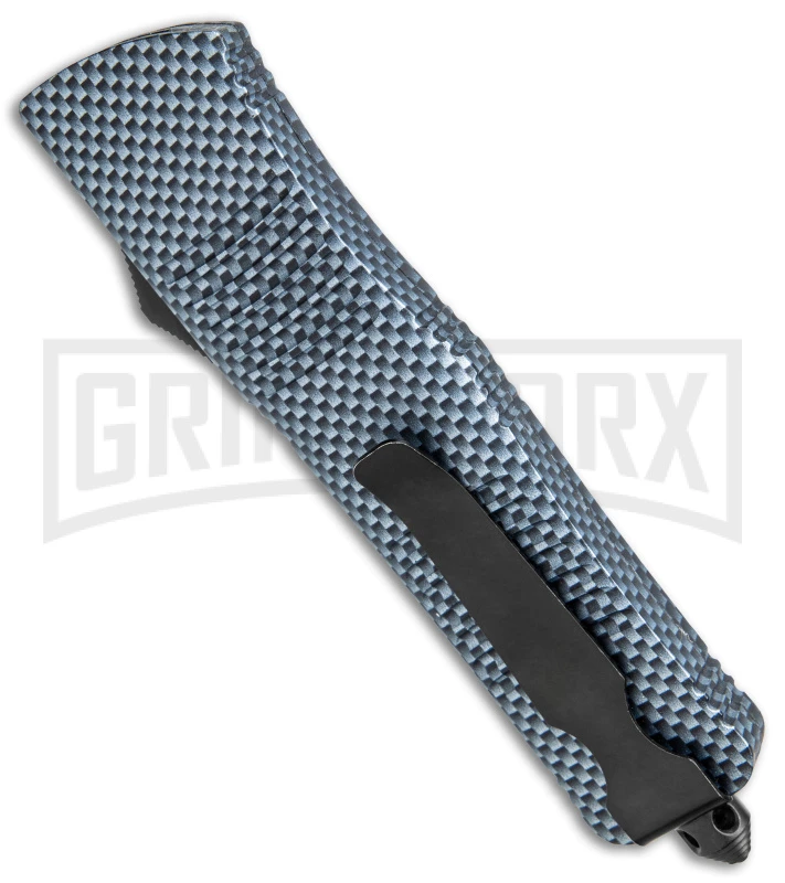 SDS Ultro Sim. Carbon Fiber OTF Auto Knife - Two Tone Drop Point - Image 3