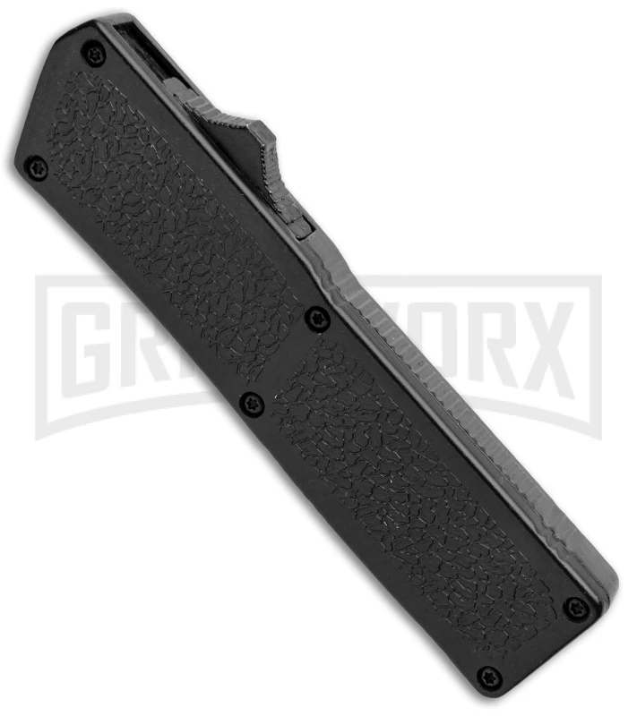 Thunder Black D/A OTF Automatic Knife - Black Plain - Image 2