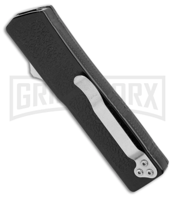 Thunder Black D/A OTF Automatic Knife - Satin Plain - Image 3