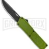 Thunder Green D/A OTF Automatic Knife - Black Plain