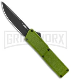 Thunder Green D/A OTF Automatic Knife - Black Plain