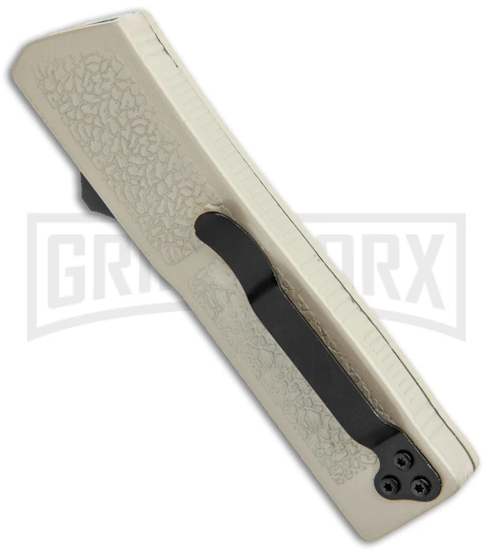 Thunder Tan D/A OTF Automatic Knife - Black Plain - Image 3