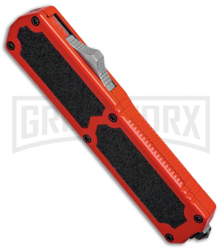 Titan Red D/A OTF Automatic Knife - Tanto Satin - Image 2