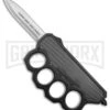 What The Knuck Knuckle Dagger D/A OTF Auto Carbon Fiber/Black - Dagger Satin