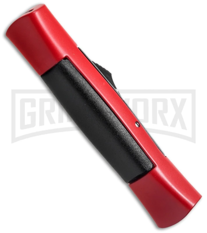AKC Concord Red/Black OTF Automatic Knife - Satin Flat - Image 2