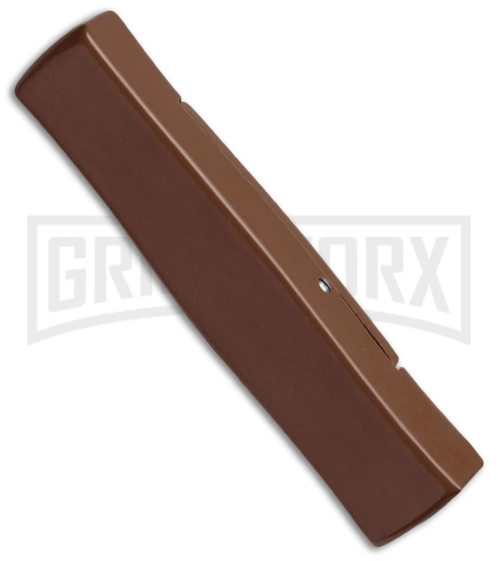 AKC Minion Concord Coyote Brown OTF Automatic Knife - Satin Plain - Image 3