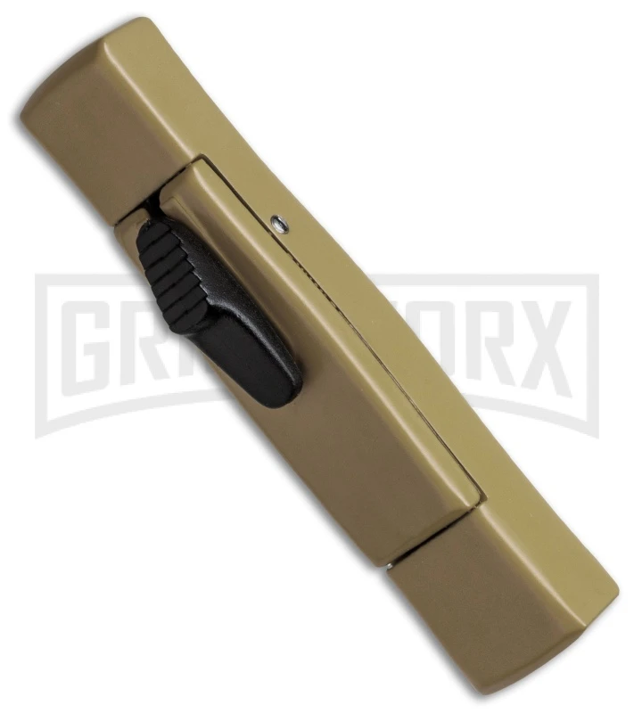 AKC Minion Concord Desert Tan OTF Automatic Knife - Satin Plain - Image 2