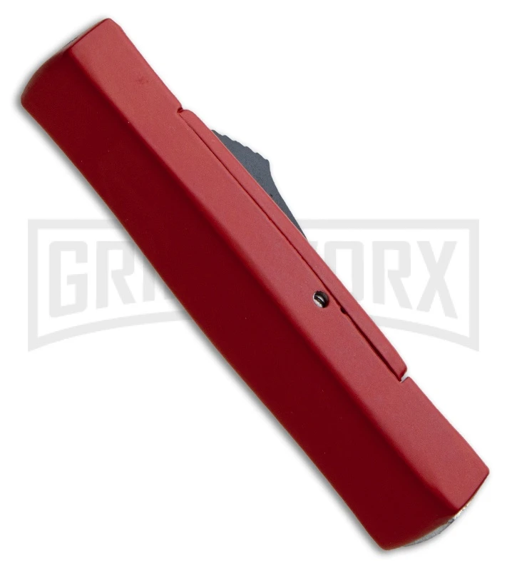 AKC Minion Concord Red OTF Automatic Knife - Flat Grind Polish Plain - Image 2