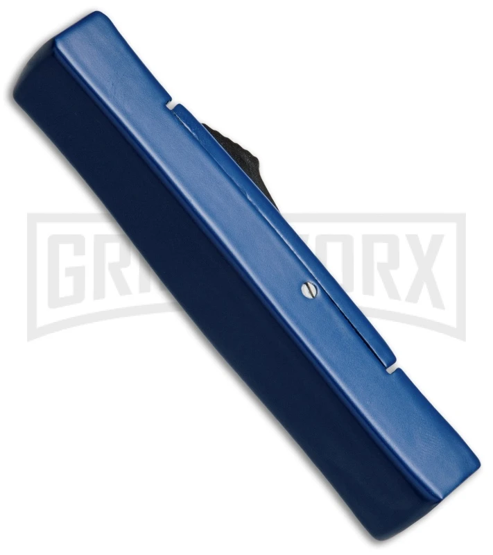 AKC Minion Concord Blue OTF Automatic Knife - Satin Plain - Image 3
