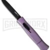 AKC 077 Purple OTF Automatic Knife - Black Flat