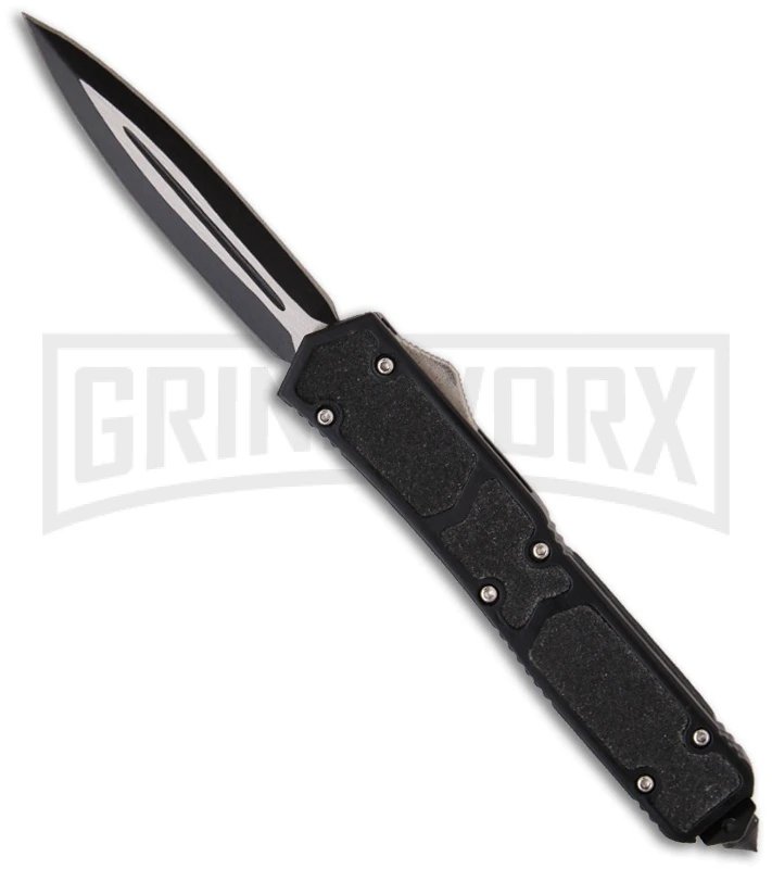 Delta Force D/A OTF Automatic Knife - Black Plain