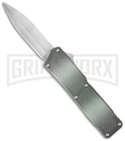 Lightning Camo D/A OTF Automatic Knife - Satin Dagger