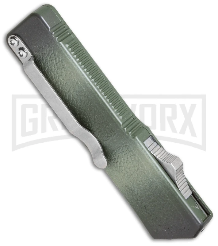 Lightning Camo D/A OTF Automatic Knife - Satin Dagger - Image 2
