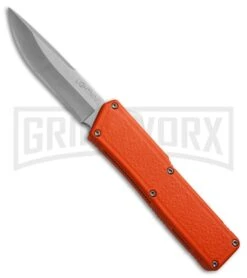 Lightning Orange D/A OTF Automatic Knife - Satin Plain