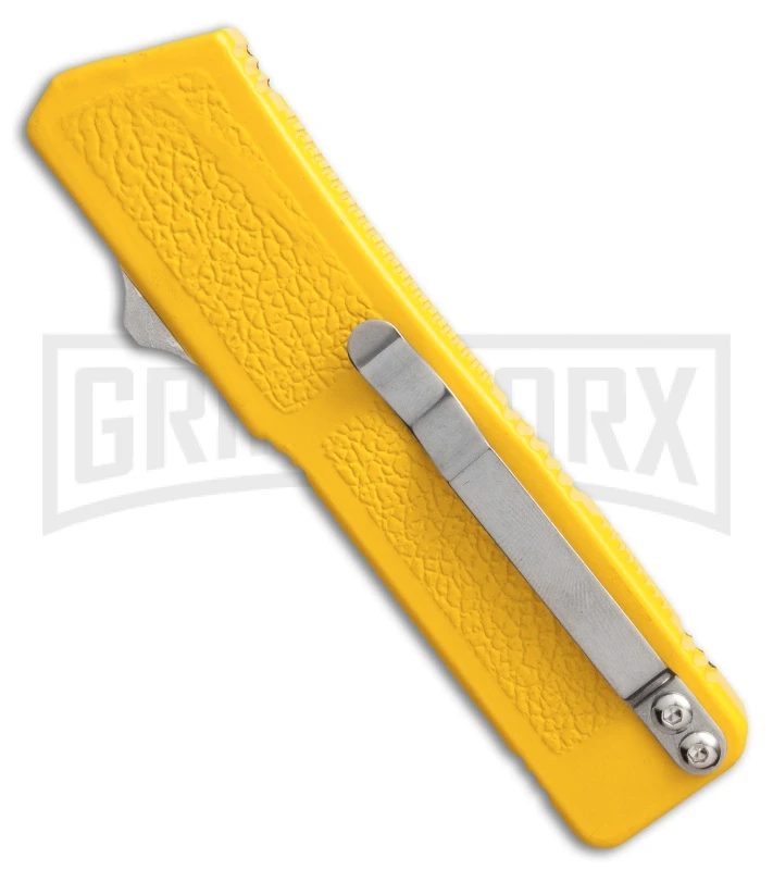 Lightning Yellow D/A OTF Automatic Knife - Satin Plain - Image 2