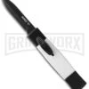 AKC Minion Concord Black/White OTF Automatic Knife - Dagger Black