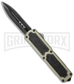Titan Tan D/A OTF Automatic Knife - Dagger Black